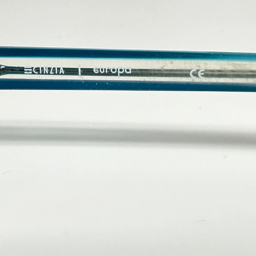 Cinzia Europa‎ CIN-5064 C3 Teal Clear Cat Eye Eyeglass Frames 52-17-140